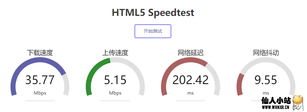 SpeedtestHTML5在线测速源码-仙人小站