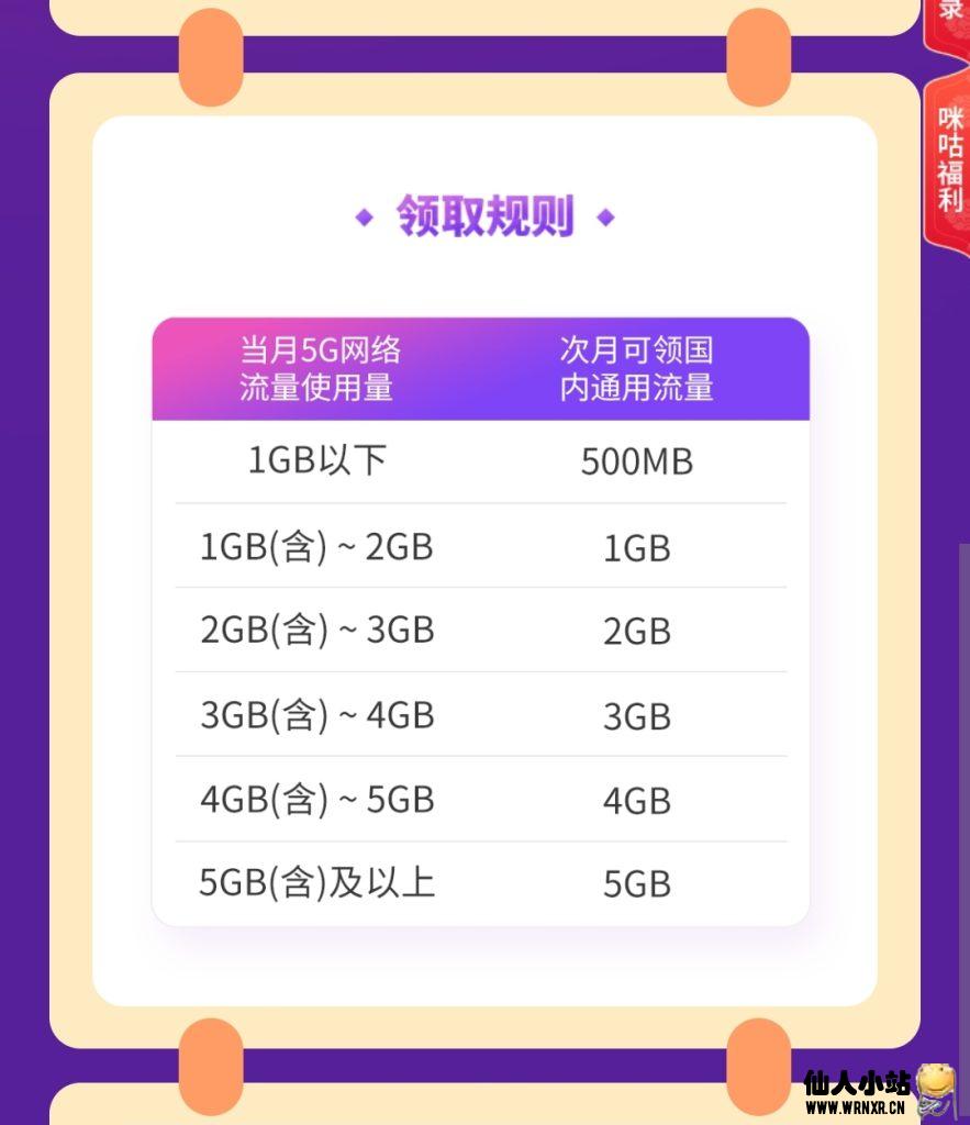 图片[2]-广西移动用5G网络免费领流量-仙人小站