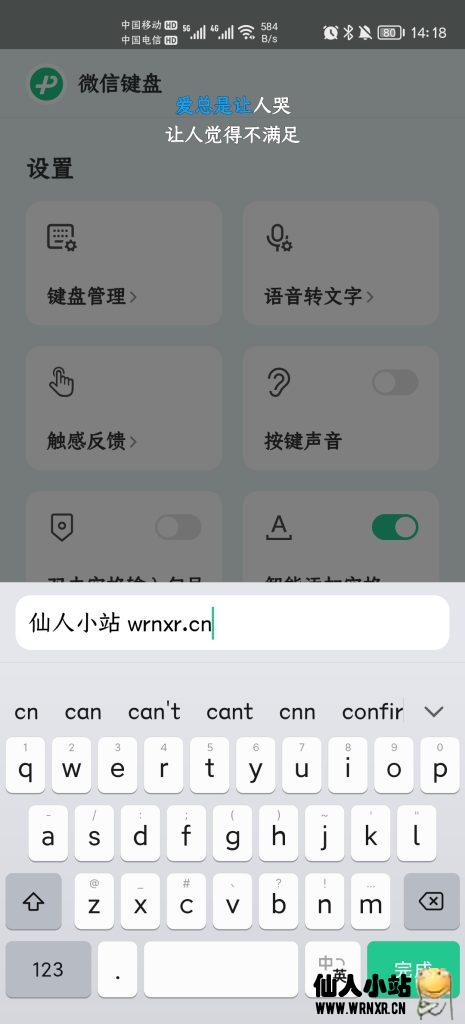 微信键盘(微信输入法)beta v0.9.1.2103-仙人小站