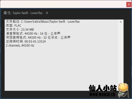 Adobe Premiere Pro无法导入.OGV .OGG .OPUS .FLAC格式音频解决方案-仙人小站
